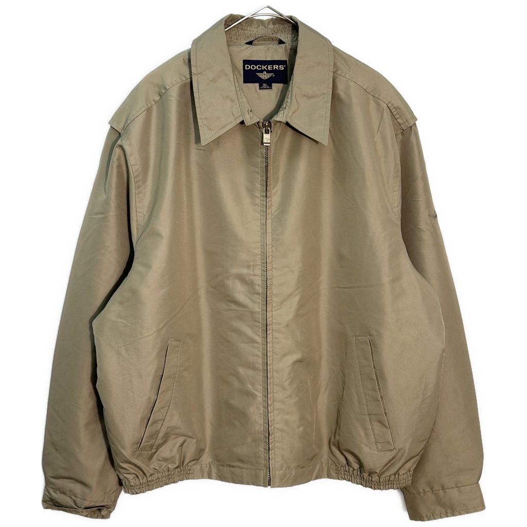 00年代 DOCKERS ドッカーズ ワークジャケット ベージュ(メンズ XL)中古 古着 Y7350