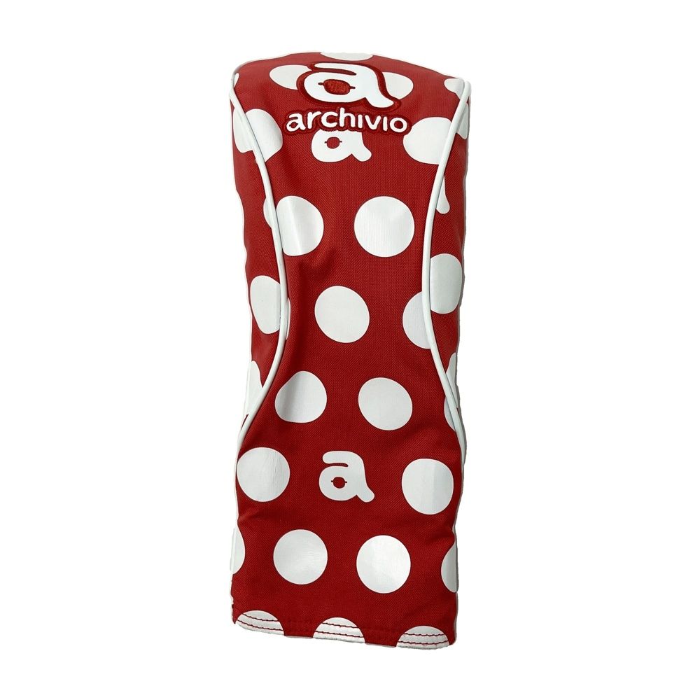 ARCHIVIO ARCHIVIO HEAD COVER DOT PATTERN RED DR [240101749858] GOLF WEAR STUST