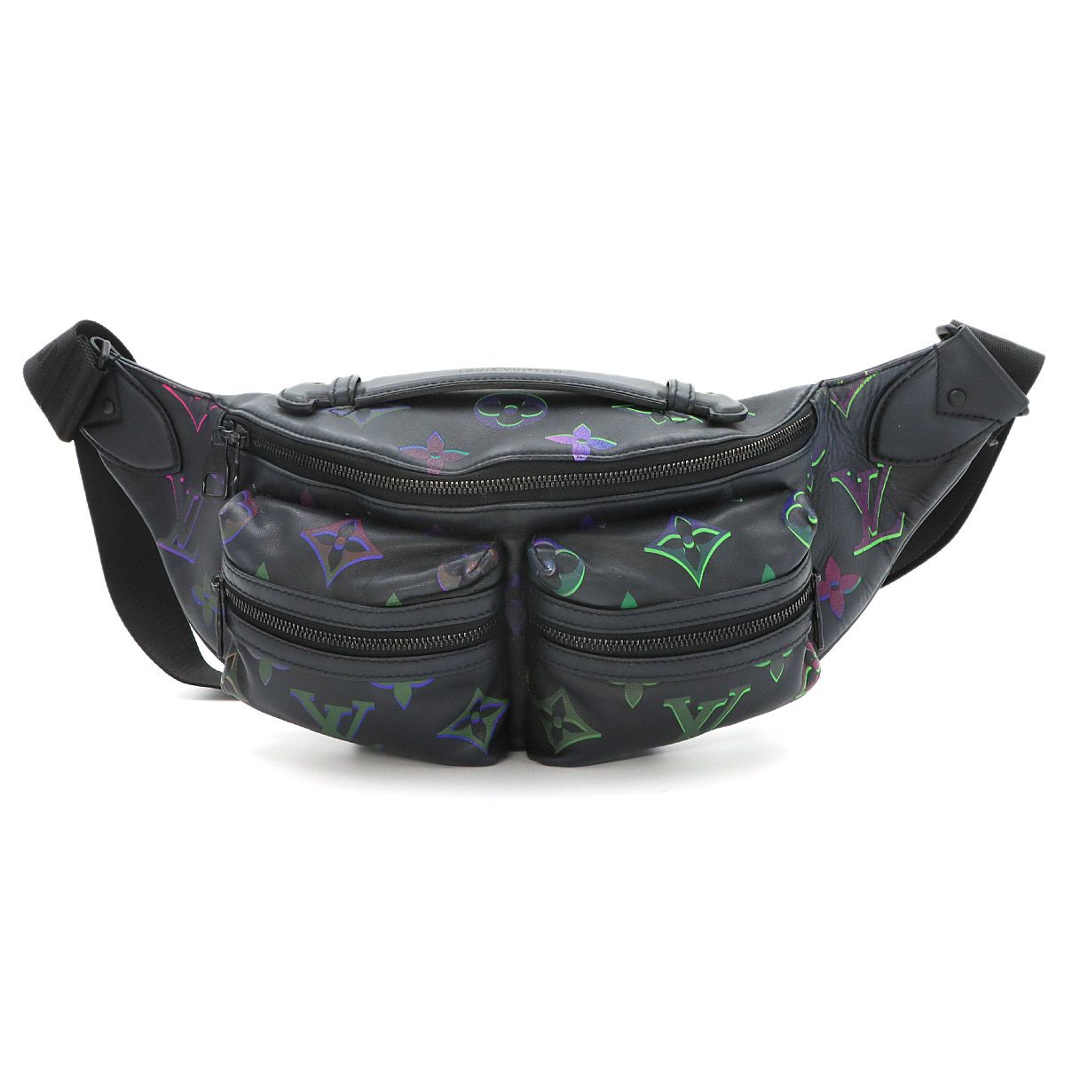 ルイ ヴィトン LOUIS VUITTON モノグラム スポットライト コメット バムバッグ ボディ バッグ レザー ブラックボレアリス M22494 90318074 120,000円