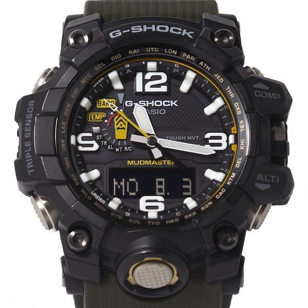 美品 CASIO カシオ G-SHOCK ジーショック MUDMASTER マッドマスター GWG-1000-1A3JF 世界6局対応 電波ソーラー メンズ
