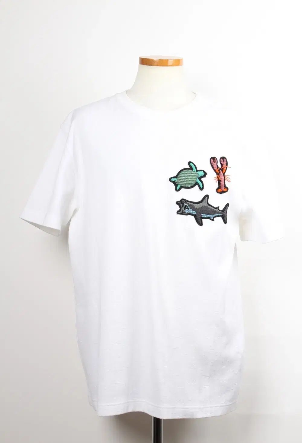 ルイヴィトン ビーズ アニマルズ アンド モノグラム 半袖 Tシャツ M