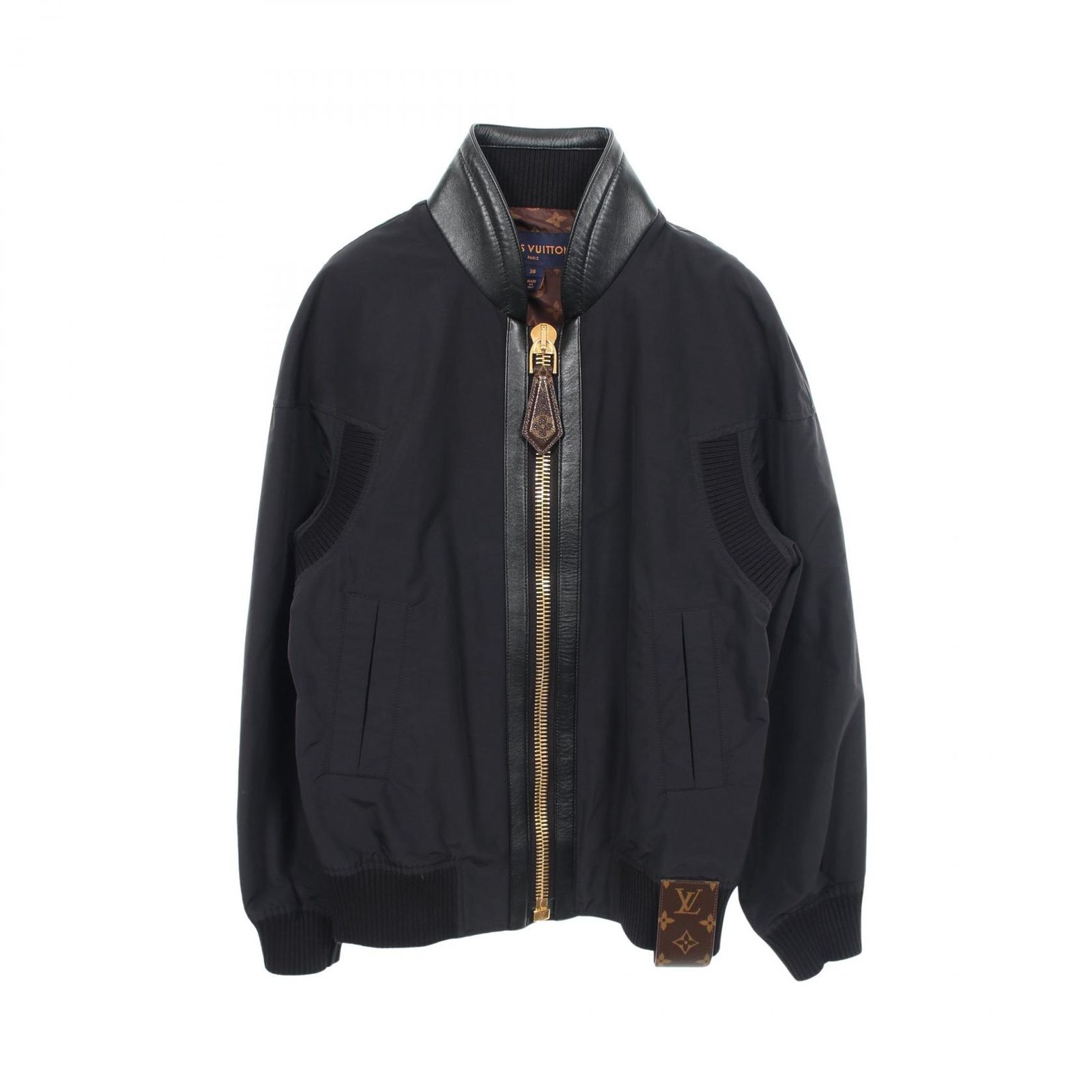 ルイ・ヴィトン LOUIS VUITTON モノグラム ショート ブルゾン RW231B FBP FOOW59 ナイロン レザー ロゴ ショート ブルゾン レディース Used A