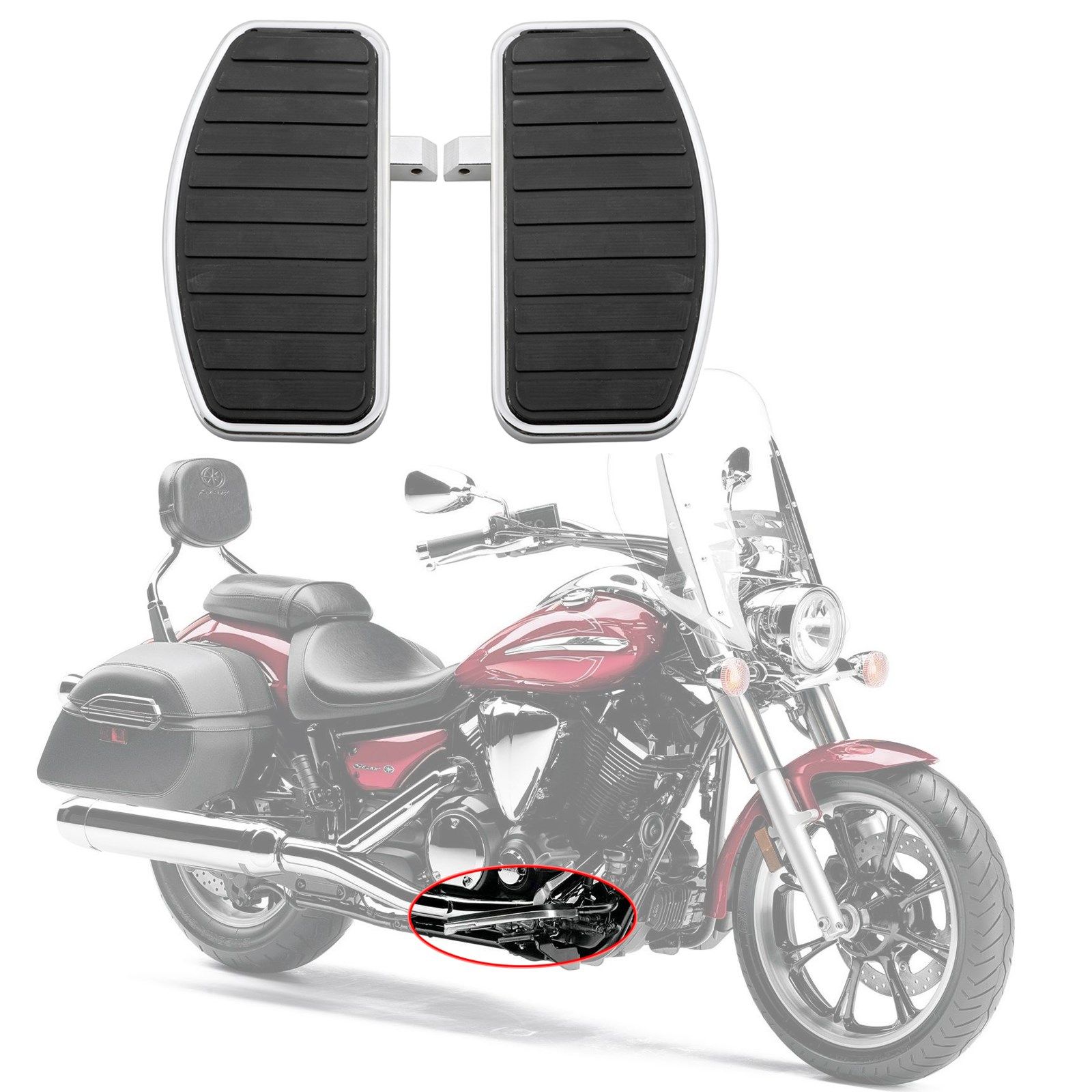 ホンダ VTX 1300/1800 スズキ VL400/VL800 用 フロント・リアフローティングボード 7,433円