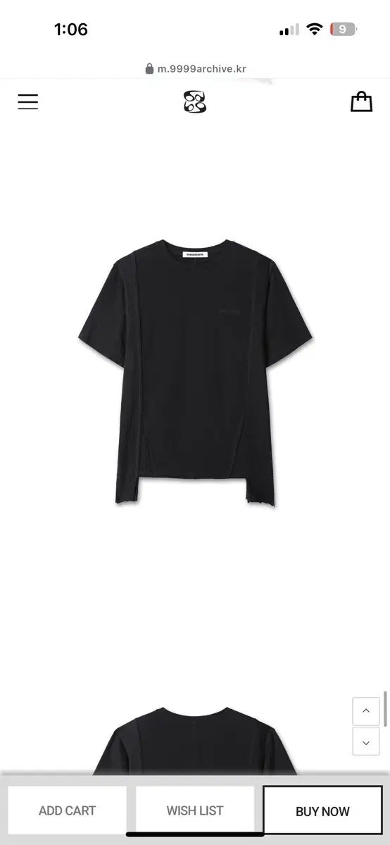 Deconstructed Slub Tee ブラック サイズ1 9,177円