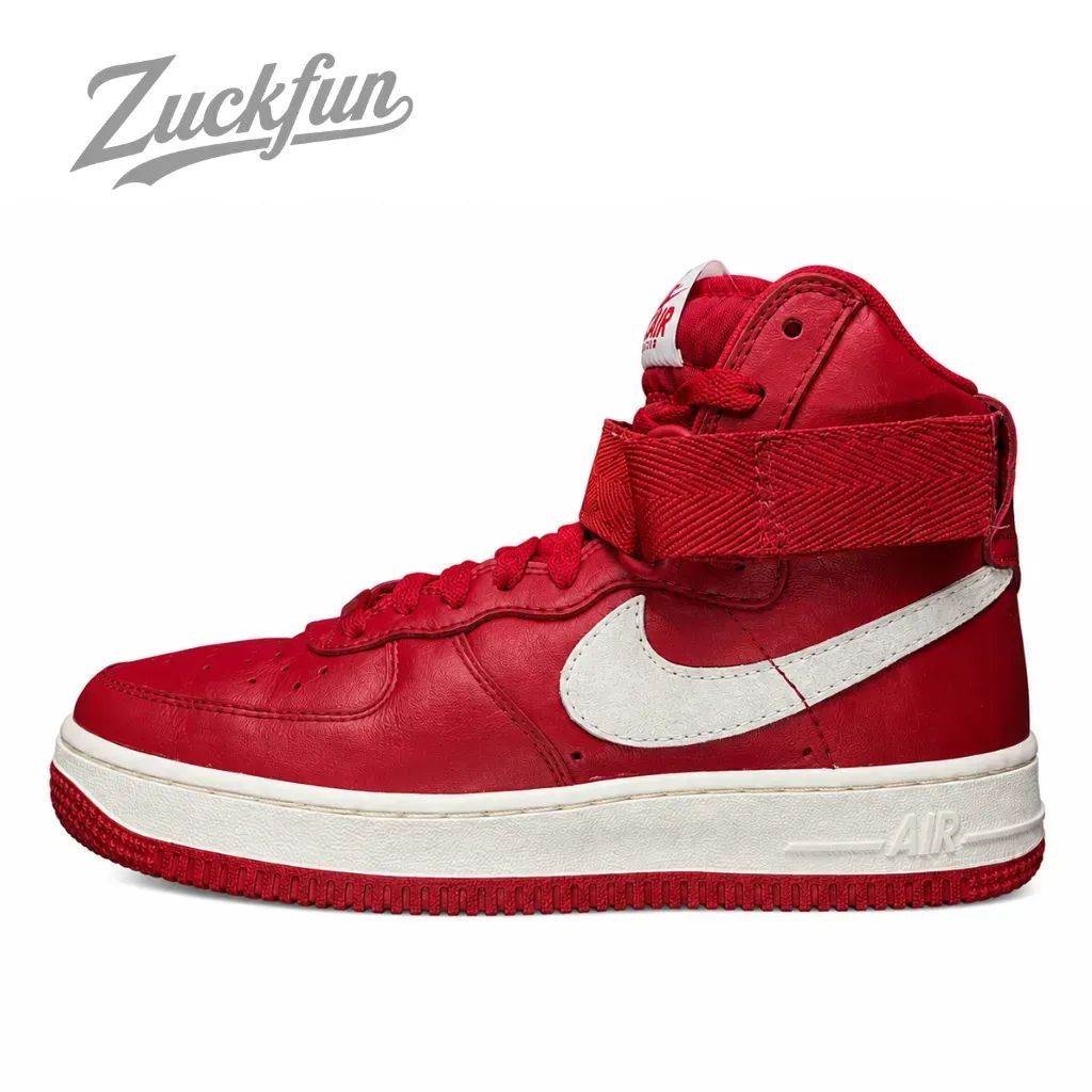 NIKE AIR FORCE 1 HIGH RETRO QS NAI-KE エア フォース 1 ハイ カット レトロ クイックストライク 耐克 ジム レッド サミット ホワイト 白 レディース ナイキ スニーカー 23.5 cm U11148