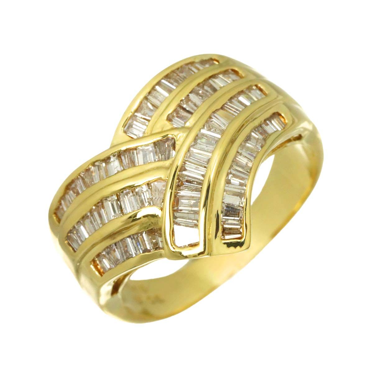 リング 15号 ダイヤ 1.00ct K18 YG イエローゴールド 750 指輪 Diamond Ring 90335232 104,000円