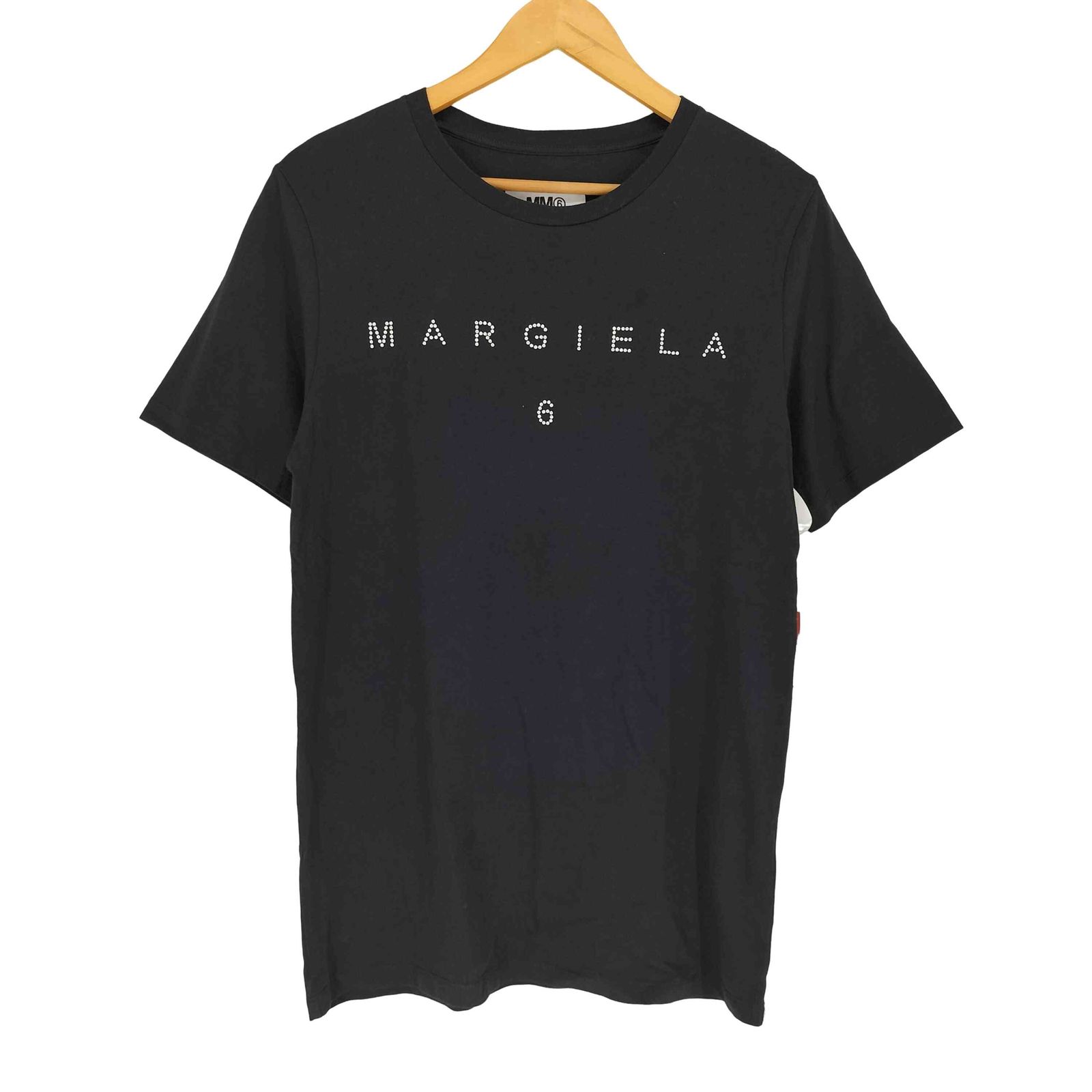 エムエムシックスメゾンマルジェラ MM6 Maison Margiela Studded Logo T-Shirt ビジュー Tシャツ レディース 14 8,863円