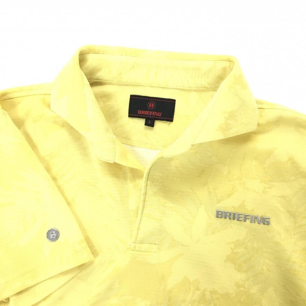 ゴルフ 【超美品】ブリーフィング 半袖スキッパーシャツ イエロー系 総