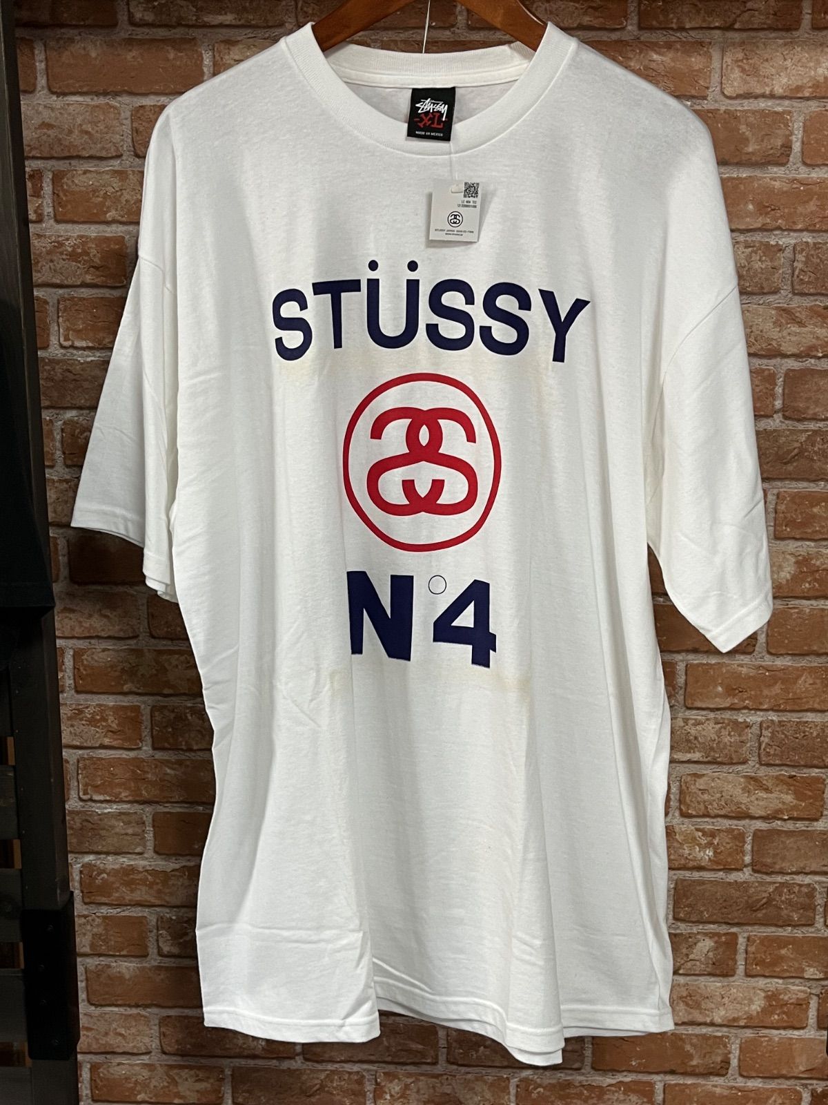 STUSSY SSLINK NO4 TEE XL 【新品　未使用】タグ付き　デッドストック 00s ロゴ　黒タグ