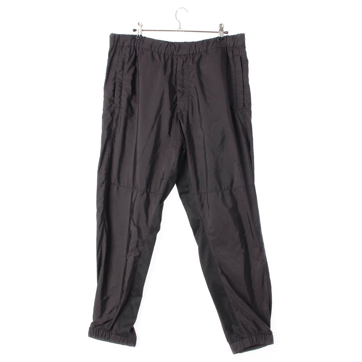 プラダ ナイロン 三角ロゴ トラウザー パンツ ボトムス SPH34 ブラック L【中古】