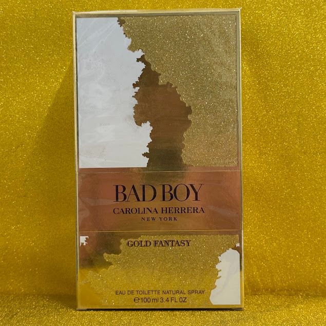 【M 694-8】CAROLINA HERRERA (キャロライナヘレラ)　BAD BOY GOLD FANTASY (バッドボーイ ゴールドファンタジー)　オードトワレ　100ml　スプレー　8411061028933