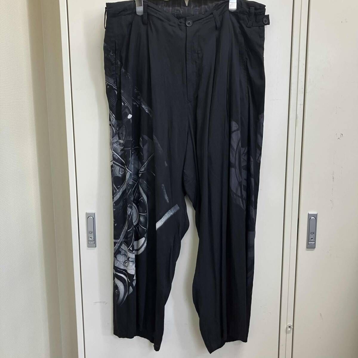 25ss TOHJI YAMAMOTO POUR HOMME Out Pocket Pants 車輪PTパンツ HP-P64-813サイズ3 ブラック ヨウジヤマモトプールオム