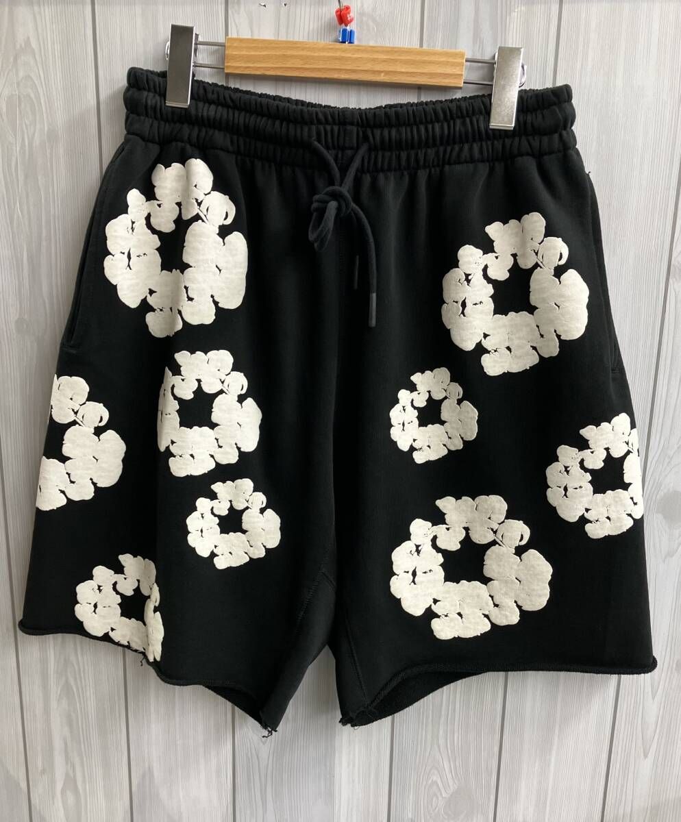 READYMADE レディメイド DENIM TEARS デニムティアーズ COTTON WREATH SWEAT SHORTS ハーフパンツ re-dt-bk-00-00-17 黒柄 【sizeL】