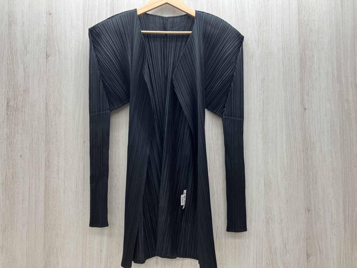 【美品】プリーツプリーズ イッセイミヤケ長袖カーディガンPP05JO001(4) PLEATS PLEASE/プリーツプリーズ ISSEY MIYAKE/イッセイミヤケ PP05