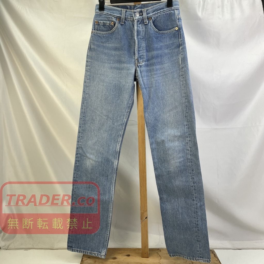 01w-7093 リーバイス Levi's Lot.501 90s デニムパンツ ボタンフライ W28L36 552刻印 ブルー USA製 メンズ ボトムス コットン 501-0000 【中古品】