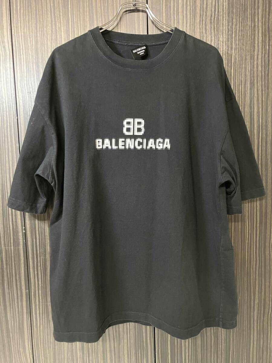 BALENCIAGA バレンシアガ／半袖Tシャツ／JP57 2021 00033／サイズXL／ブラック