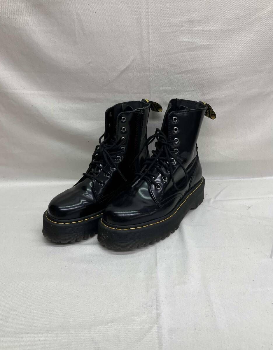 [箱無し]Dr.Martens JADON BOOTS ドクターマーチン ジェイドン ロングブーツ 15265001 ブラック イエローステッチ 25cm