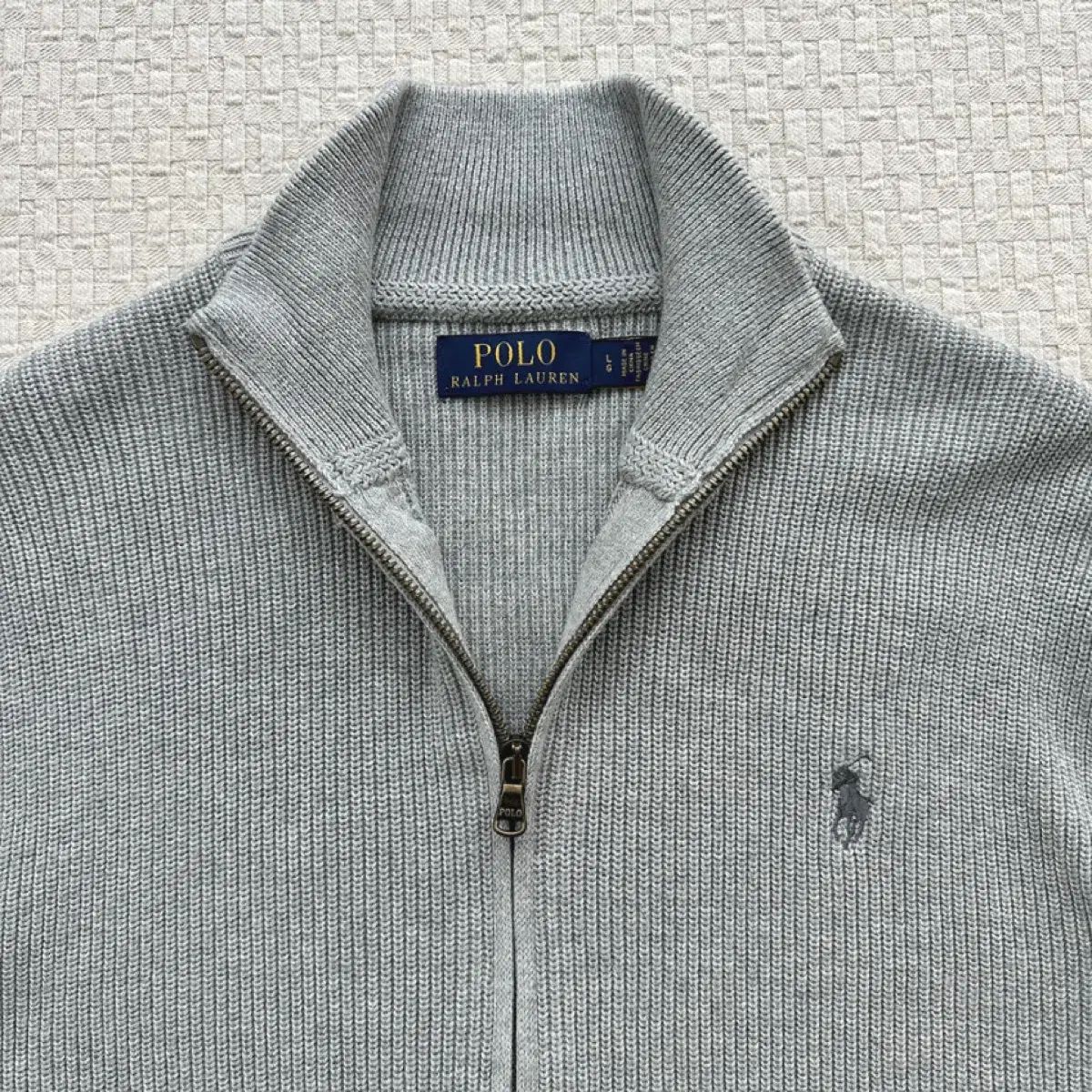 POLO RALPH LAUREN ポロラルフローレン グレー ジップアップ ニット 新品 XL 出品