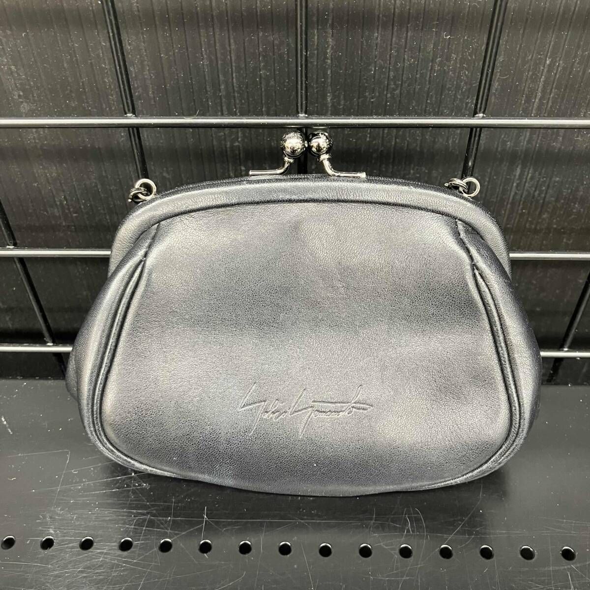 discord Yohji Yamamoto がま口ウォレットショルダーバッグ ブラック ディスコードヨウジヤマモト