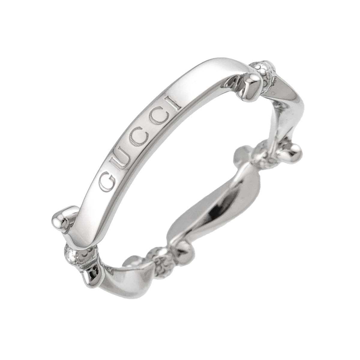グッチ GUCCI ##12 リング Pt プラチナ 指輪 Ring 90332526