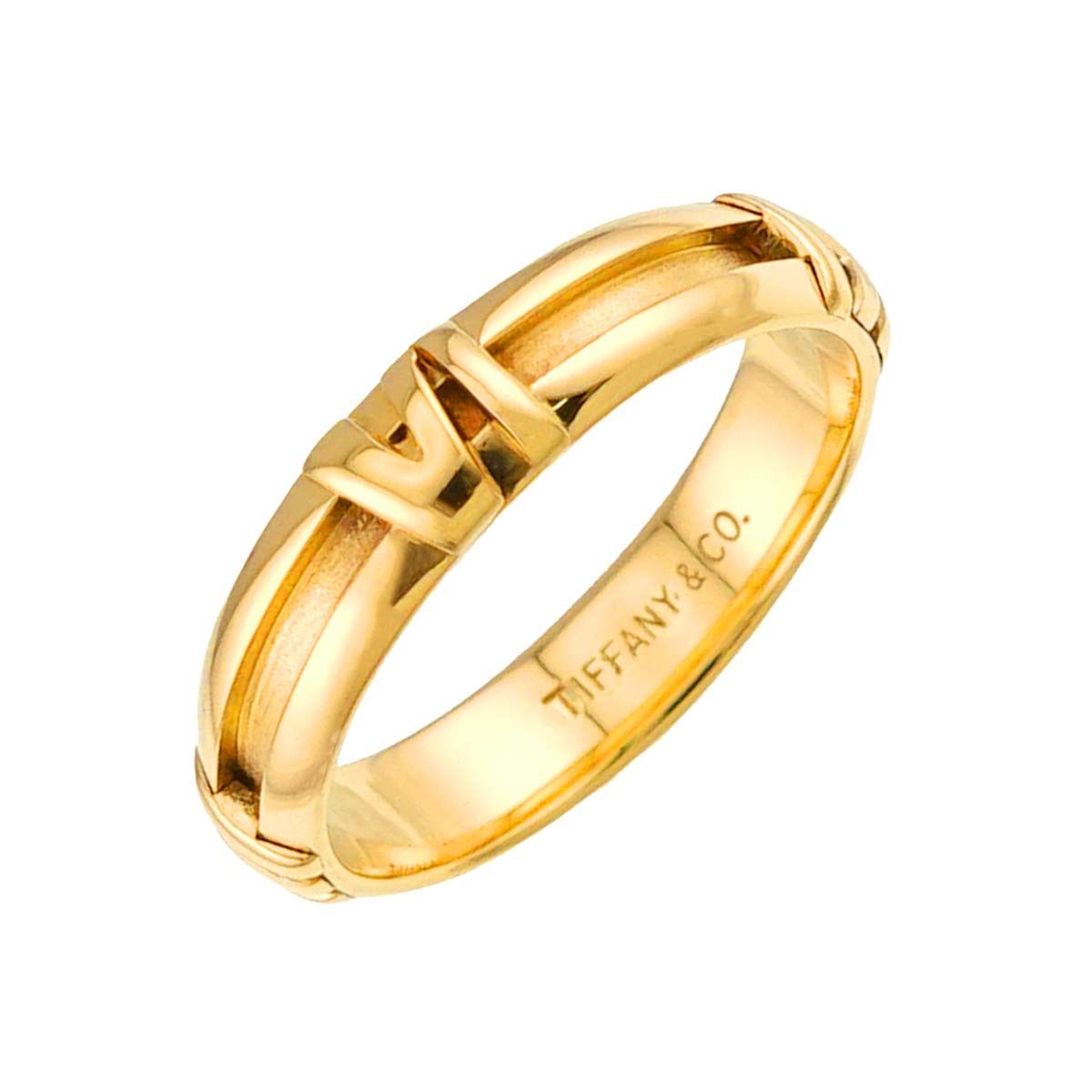 ティファニー TIFFANY&Co. アトラス 13.5号 リング K18 YG イエローゴールド 750 指輪 Atlas Ring 90332732 58,300円