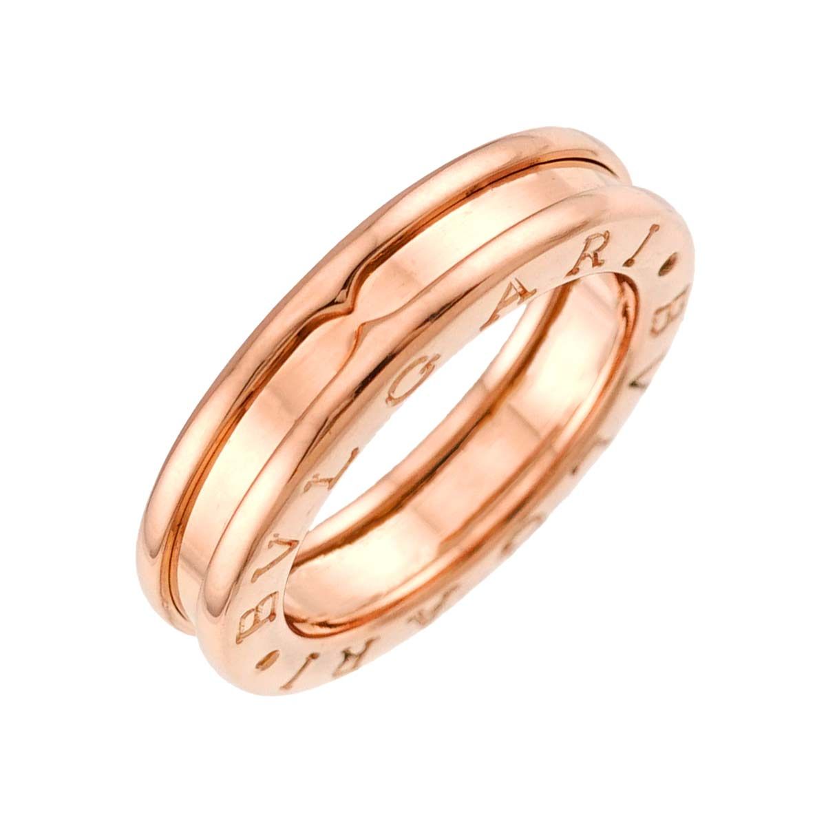 ブルガリ BVLGARI ビーゼロワン 1バンド #48 リング K18 PG ピンクゴールド 750 指輪 B-zero1 Ring 90332736