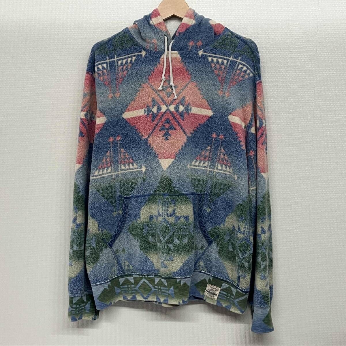 POLO RALPHLAUREN NATIVE FLEECE HOODIE ポロラルフローレン ネイティブ フリース フーディー サイズL