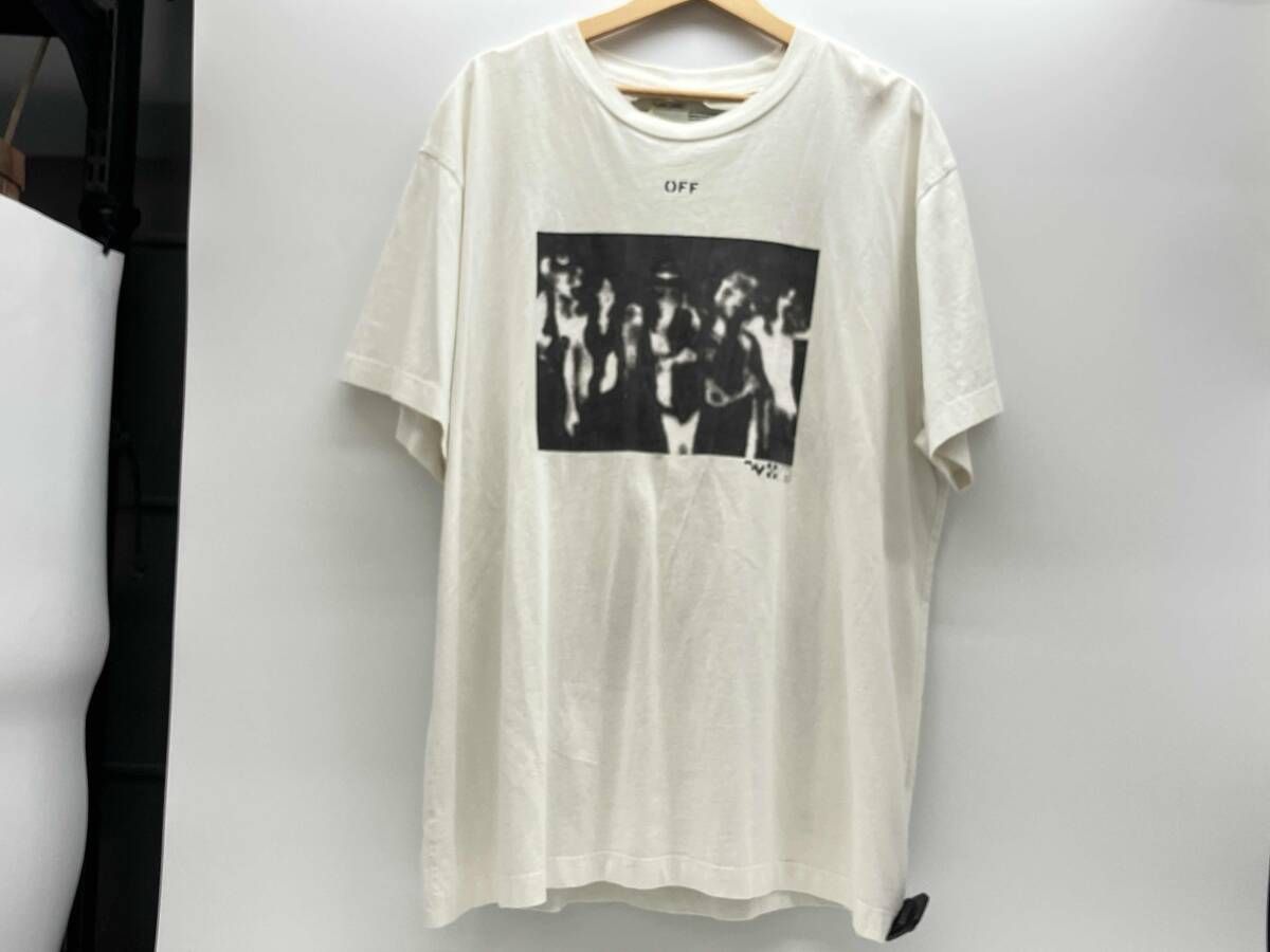 夏 OFF-WHITE オフホワイト OMAA038R20185015 フォトプリント ロゴバックプリント Tシャツ S コットン 10,910円