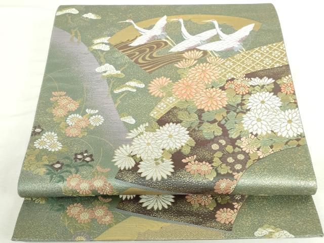 平和屋本店▼六通柄袋帯　唐織　京八景　九百織　本金箔　正絹　逸品　DABI5517op 10,584円