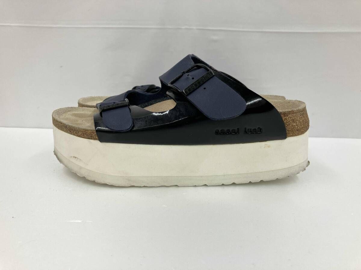 sacai luck X TATAMI サカイラック×タタミ BIRKENSTOCK ビルケンシュトック Elbe エルベ サンダル サイズ37 ネイビー 夏