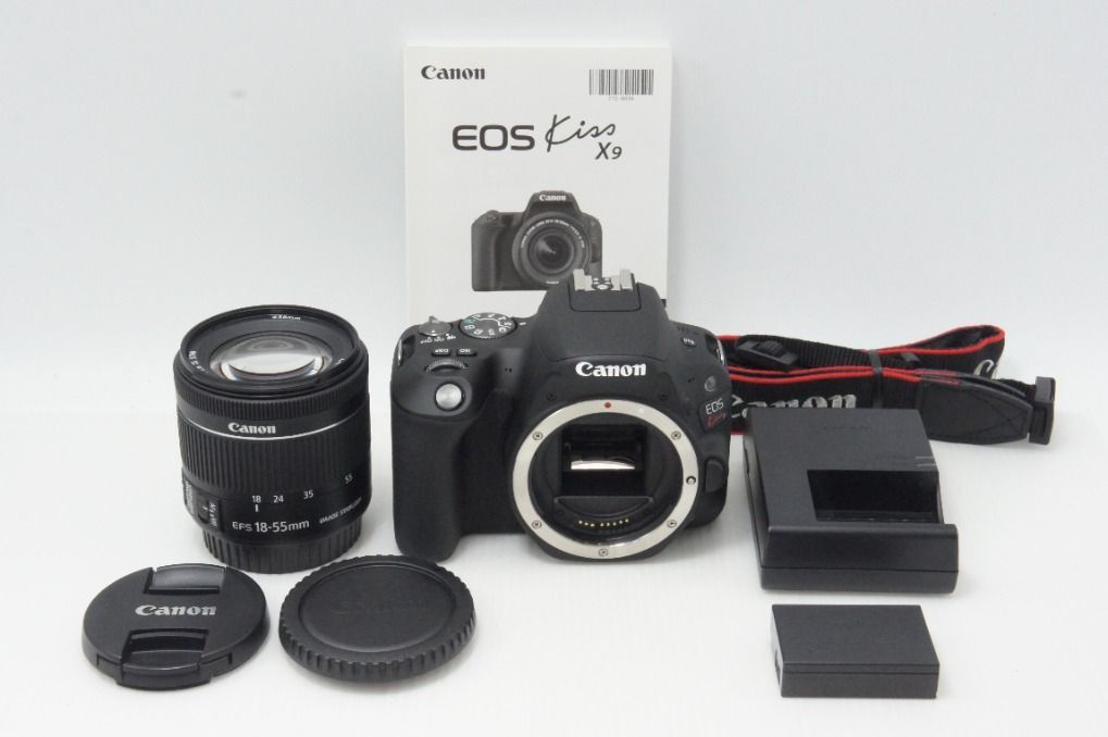 美品 Canon キヤノン EOS Kiss X9 ボディ + EF-S 18-55mm IS STM レンズキット デジタル一眼レフカメラ 260730ak 34,437円