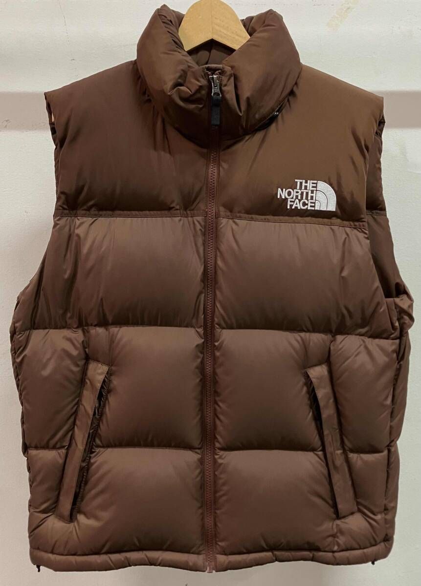 THE NORTH FACE ザノースフェイス ダウンベスト Nuptse Vest ND92232 ブラウン サイズM