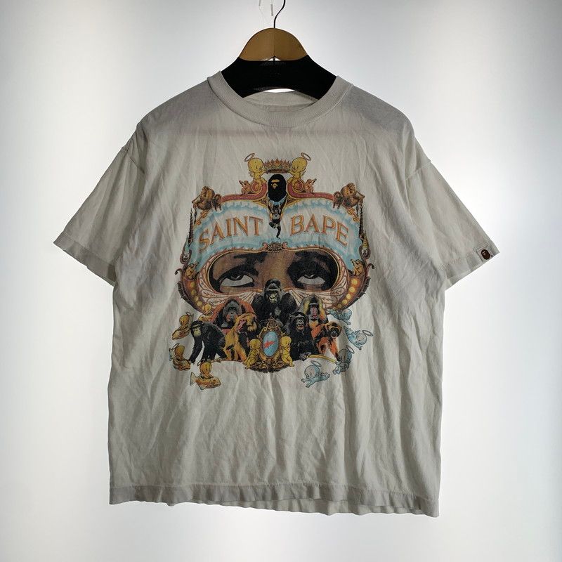 【中古品】 SAINT MICHAEL セントマイケル アベイシングエイプ SM-HR1-0000-C36 GENERATION BAPE SS TEE 半袖 トップス Tシャツ 古着 【140-260805-mh-02-fuzh】