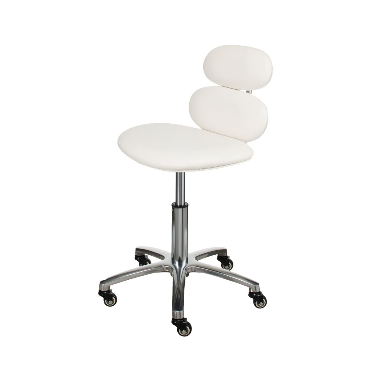 背もたれ付き カットチェア TA-280 高さ37?50cm [ カッティングチェア 美容室 エステスツール キャスター スツール 診察椅子 回転椅子 ネイルスツール ワーキング ワーク キャスター付き 丸 椅子 イス チェア チェアー 背もたれ 昇降式 ｍａ