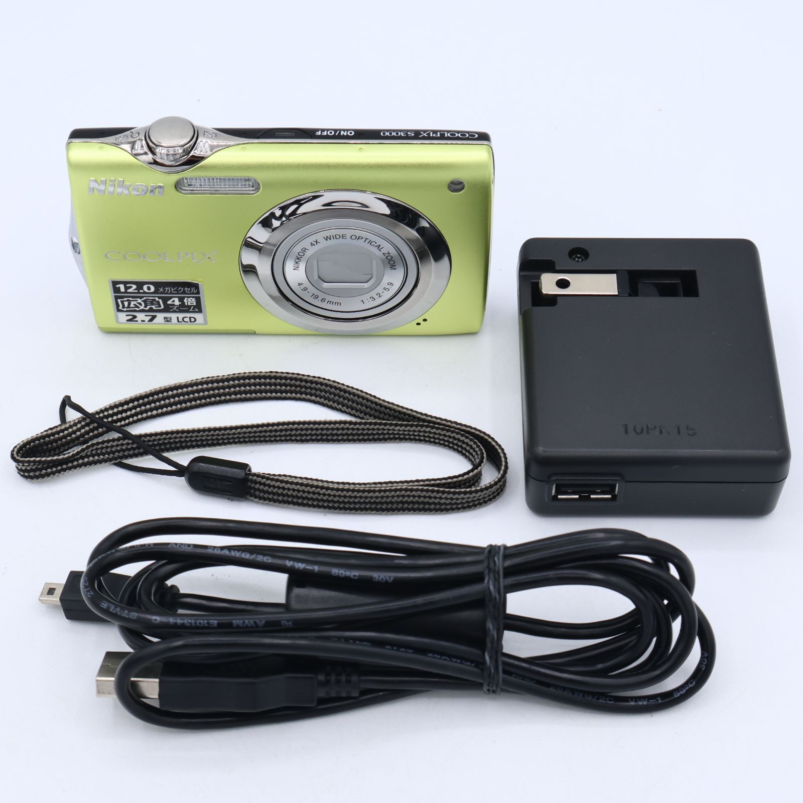 Nikon ニコン デジタルカメラ COOLPIX (クールピクス) S3000 ポップグリーン S3000GR #260727_22003959