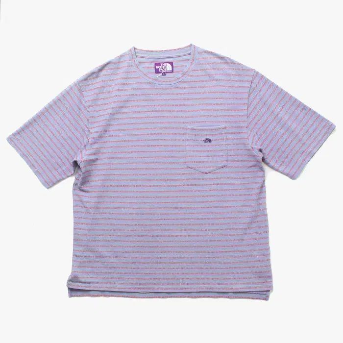 PURPLE LABEL「ストライプ ハーフ Tシャツ」