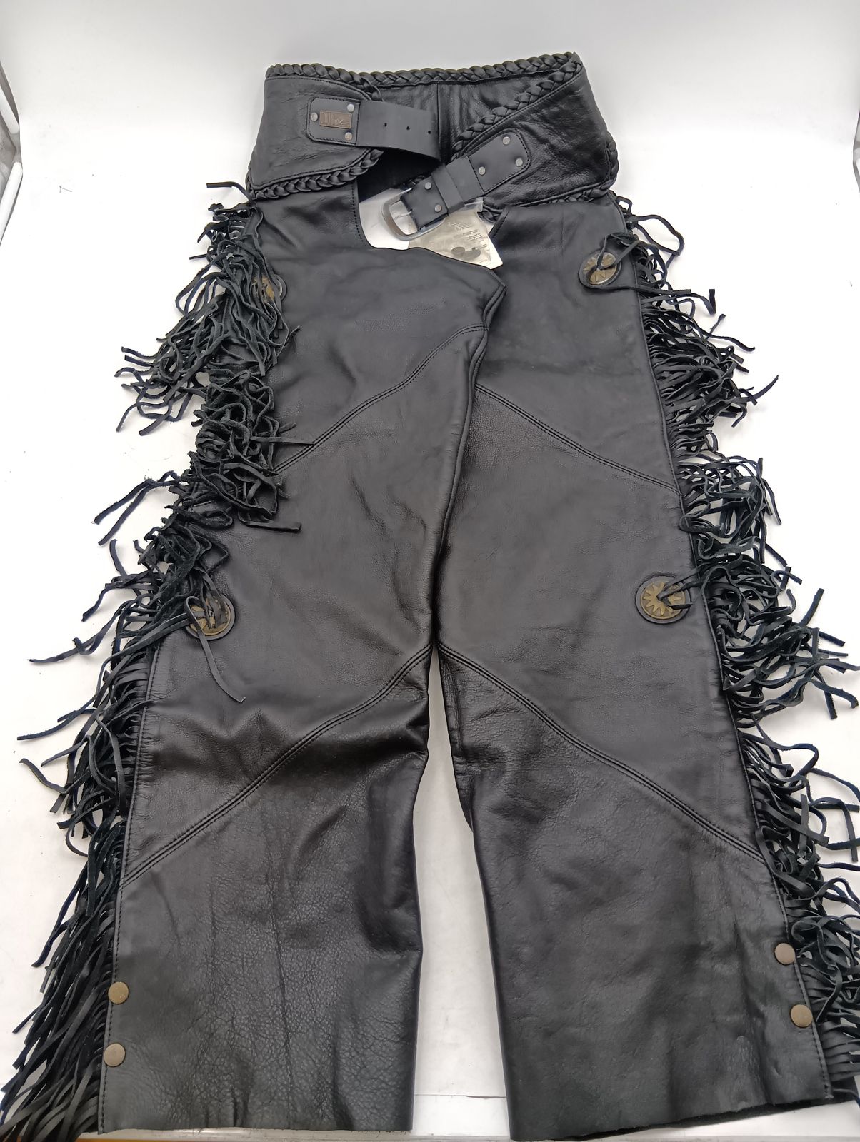 タグ付き ハーレーダビッドソン WILLE G CHAPS レザーチャップス Mサイズ ブラック Harley-Davidson_Y10201