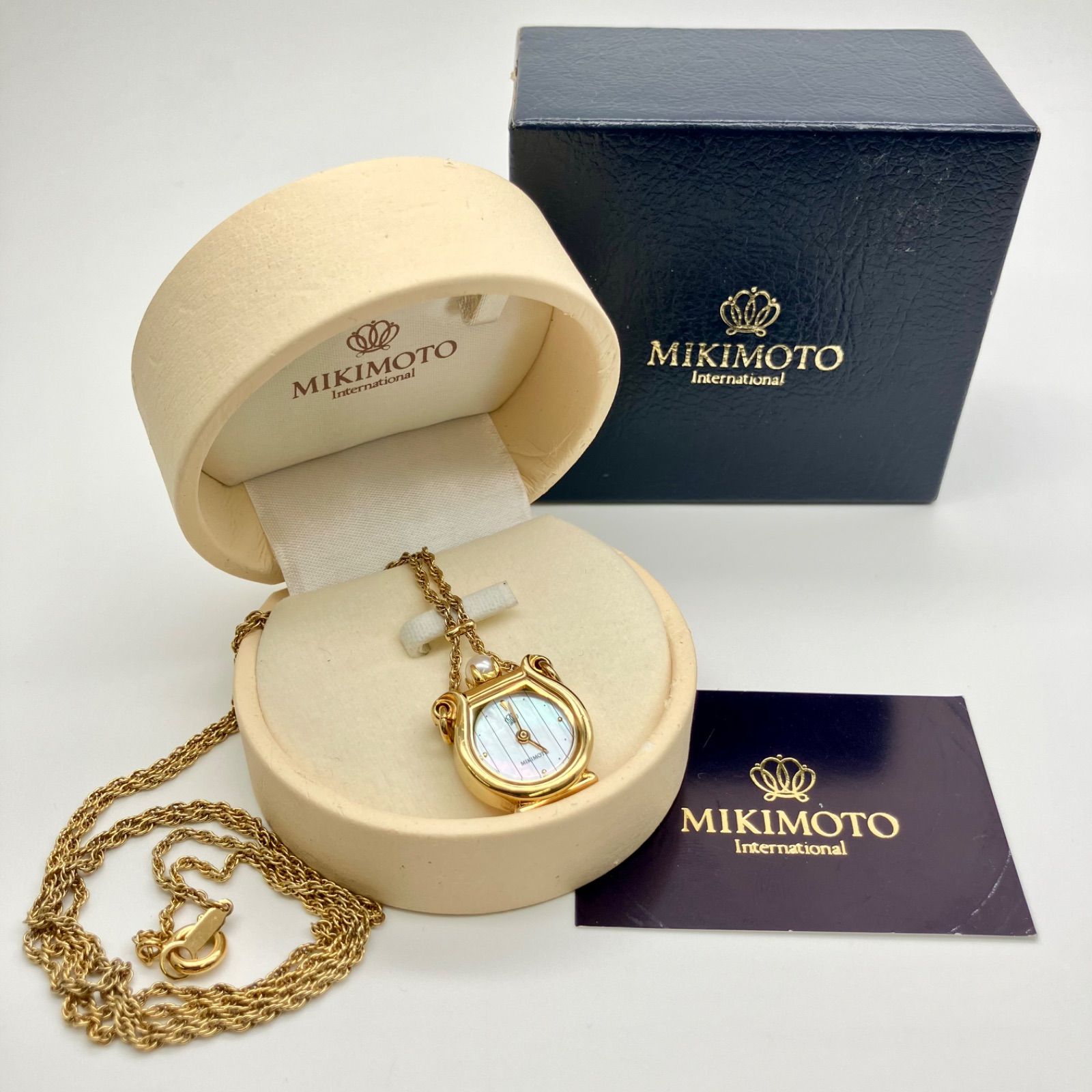 ミキモト MIKIMOTO パールペンダントウォッチ SV925 【K151】