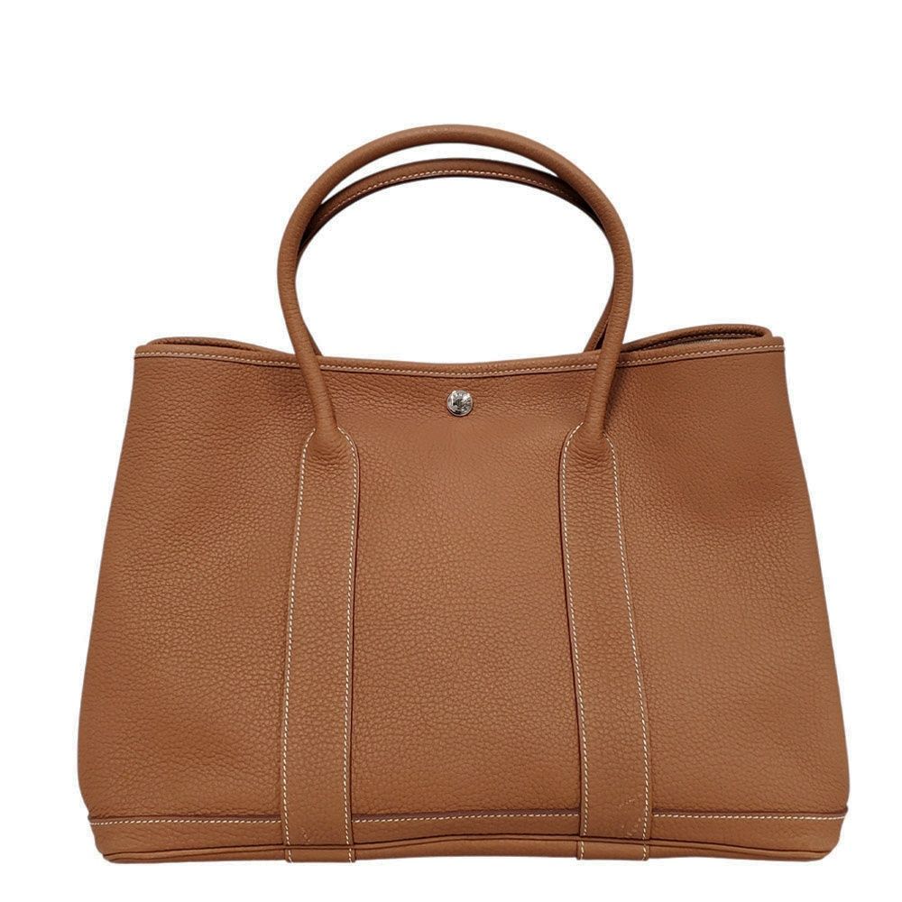 【中古】エルメス HERMES ガーデンパーティTPM ネゴンダ ゴールド SV金具 K刻印/MA2502005