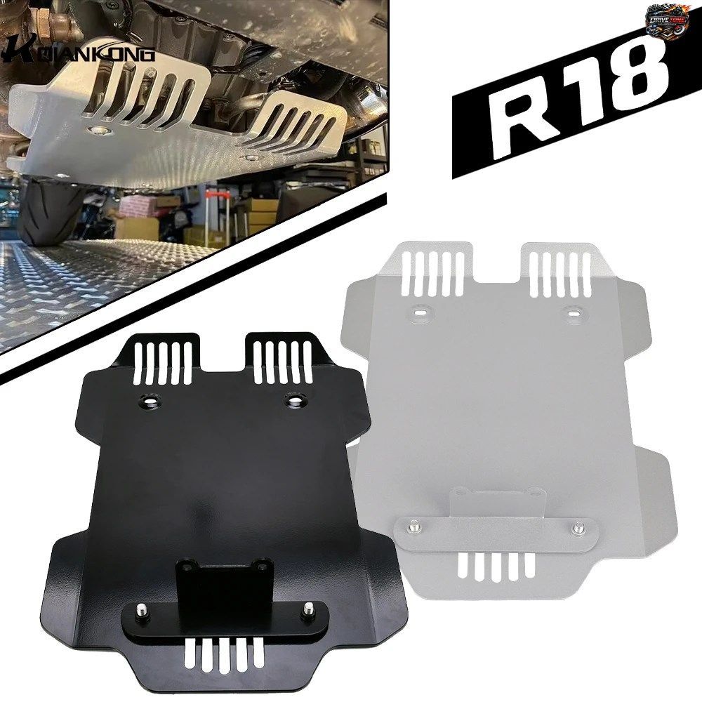 BMW R18 R 18 2020 2021 2022 オートバイ用 ブラック エンジンガード プロテクター カバー アルミニウム合金 オフロード スキッドプレート