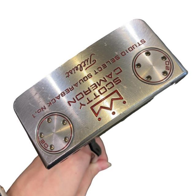 【中古】 タイトリスト SCOTTY CAMERON STUDIO SELECT SQUAREBACK 33インチ(20g) パター PT スチール (フレックスその他) メンズ 男性用 右利き 右用 Cランク ゴルフクラブ