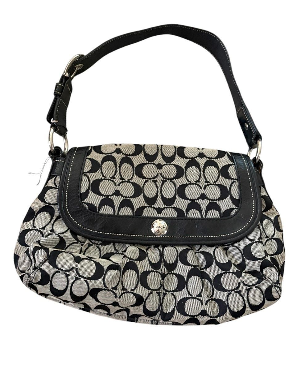 ★【カバン】COACH　シグネチャー　キャンバス　ワンショルダーバッグ