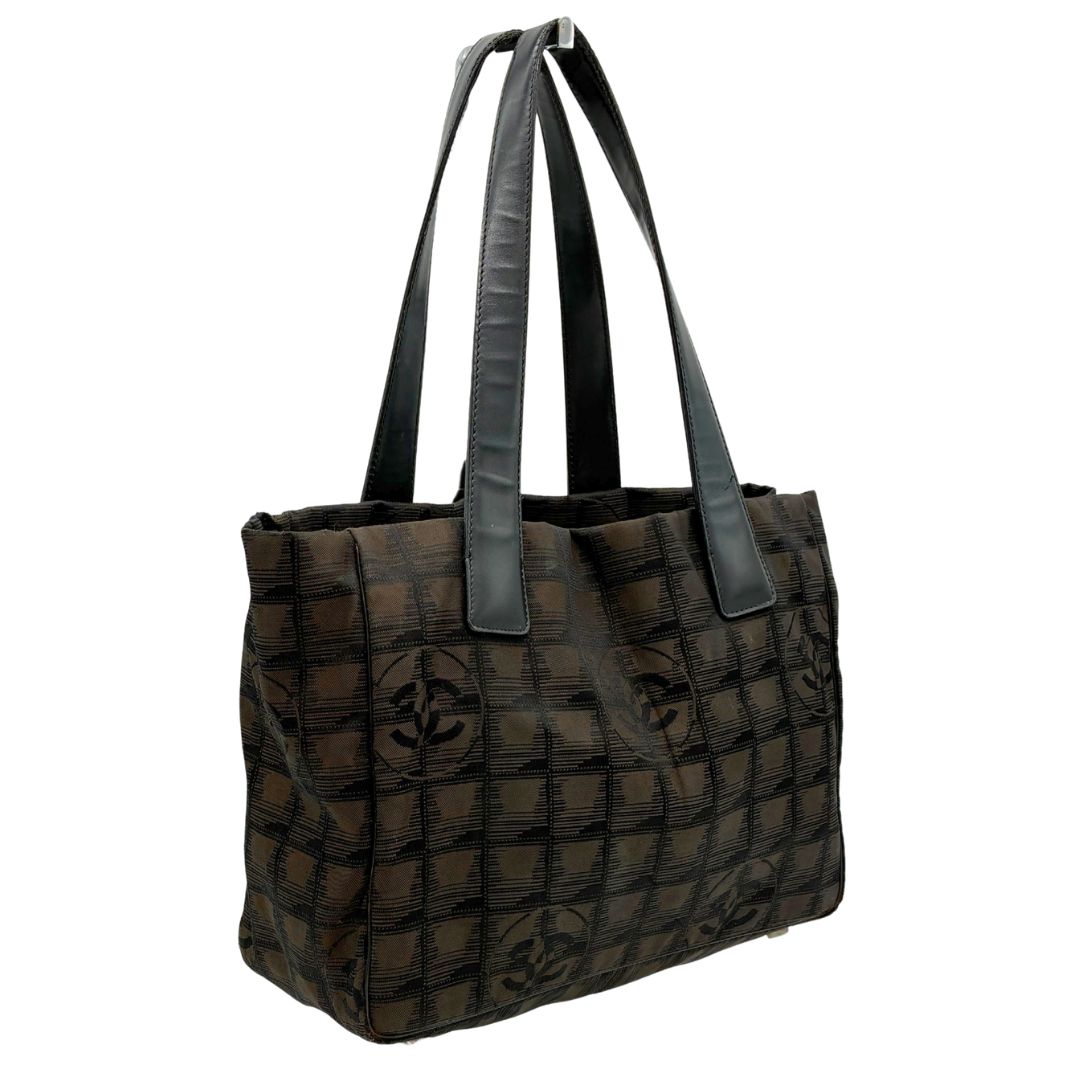 CHANEL シャネル ニュートラベルライン トートバッグ MM ダーク 