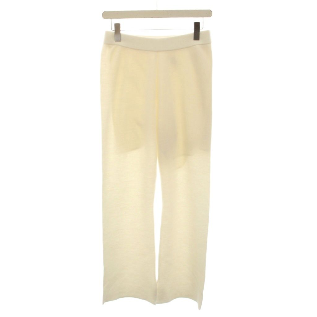 ミューズ ドゥーズィエム クラス MUSE de Deuxieme Classe 26SS アーバンセミフレア URBAN SemiFlare パンツ イージーパンツ ウエストゴム ペチコート 36 白 ホワイト 26030500422010 /YT