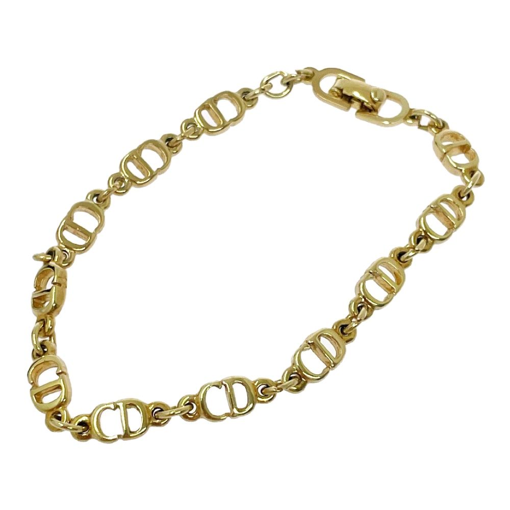 中古】Christian Dior クリスチャンディオール GP CDロゴ ブレスレット