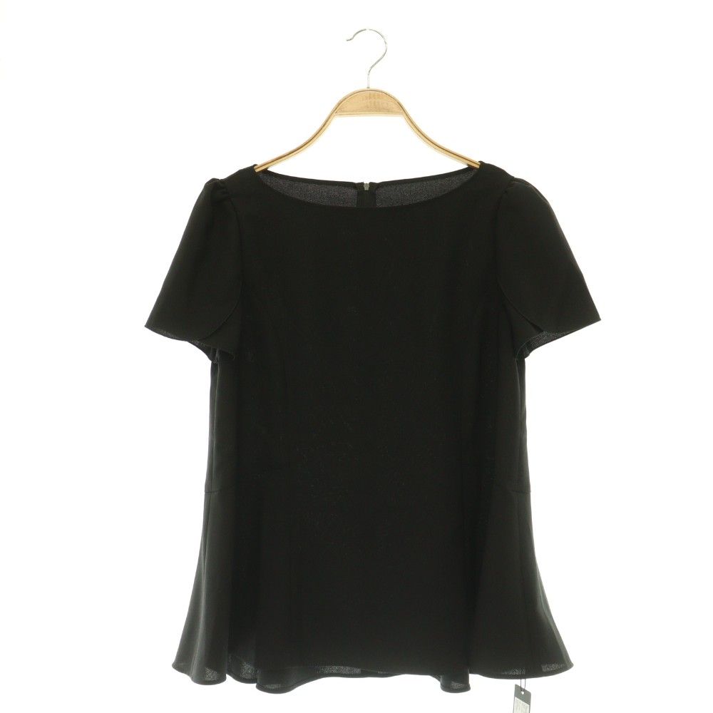 フォクシーニューヨーク FOXEY NEW YORK 26年 Blouse Beverly ブラウス 半袖 プルオーバー ボートネック 40 ブラック 45786 /MY ■OS 25,130円