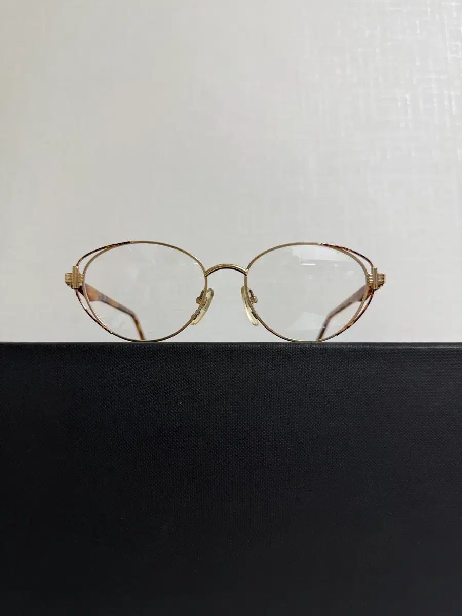 ヴィンテージ GOLD/ブラウン ラウンド メガネ 53 18 135 P00025 6,344円