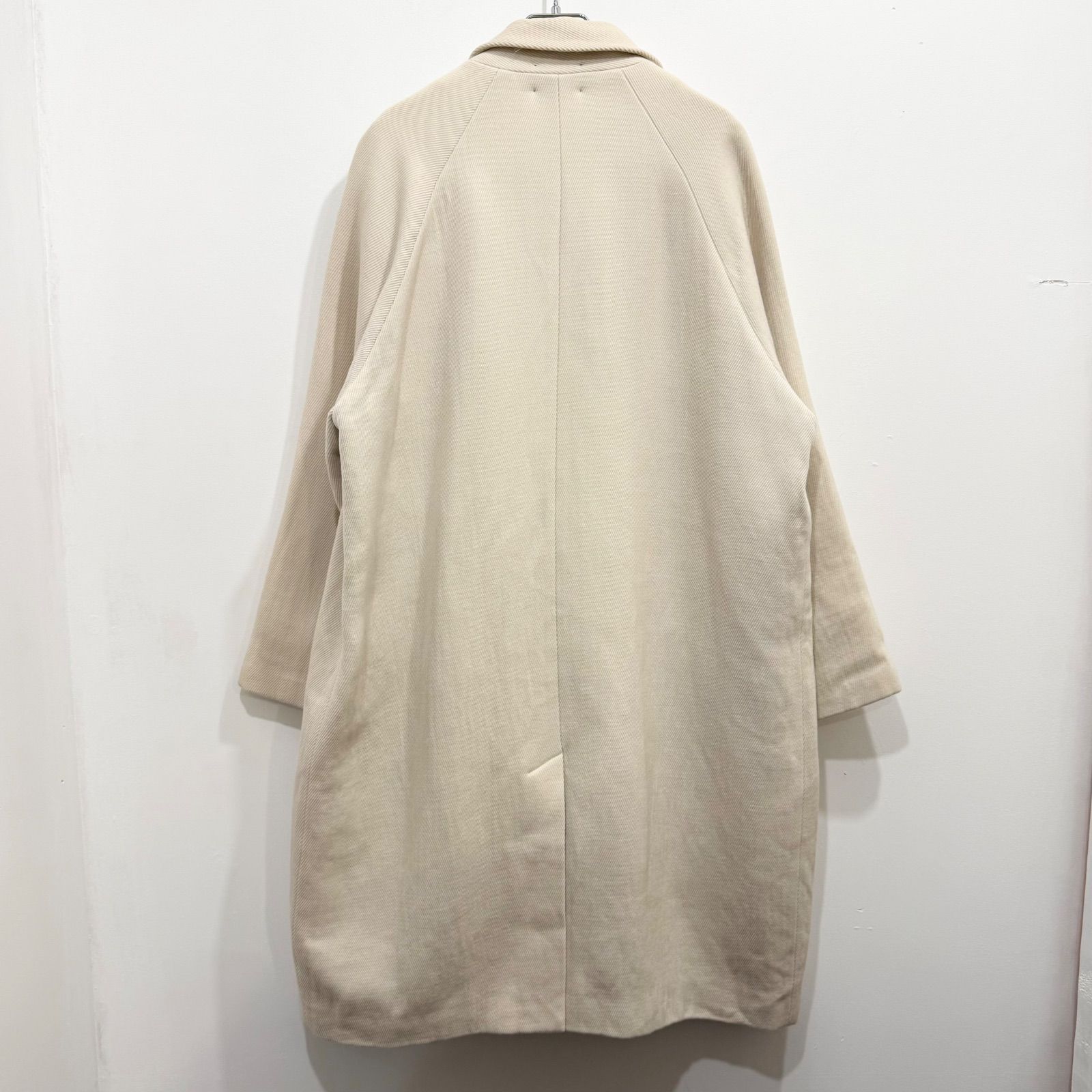 シルク混 forte_forte フォルテフォルテ チェスターコート オフ