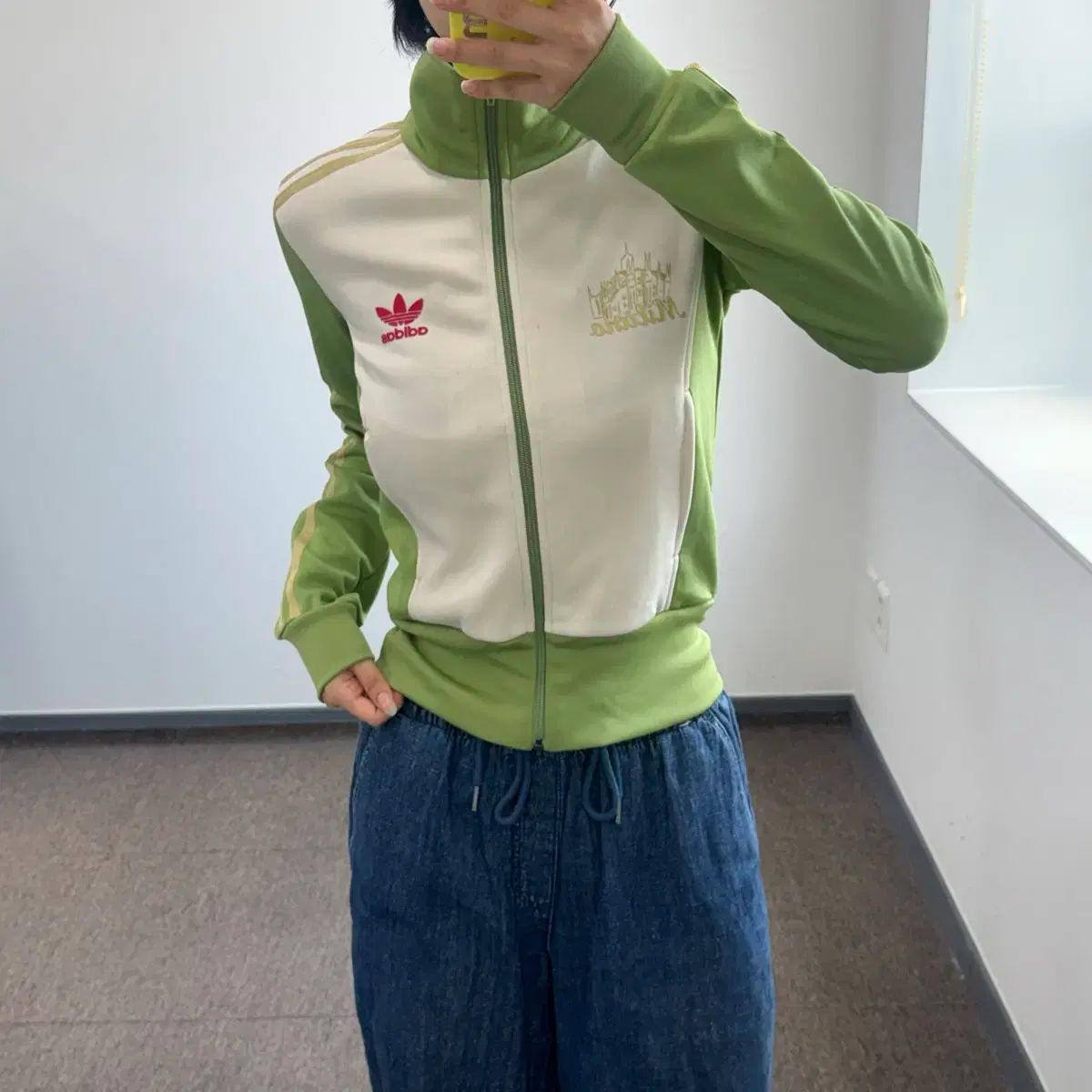 adidas アディダス バッグ POINT ライトグリーン バイカラー ジャージ 6,111円
