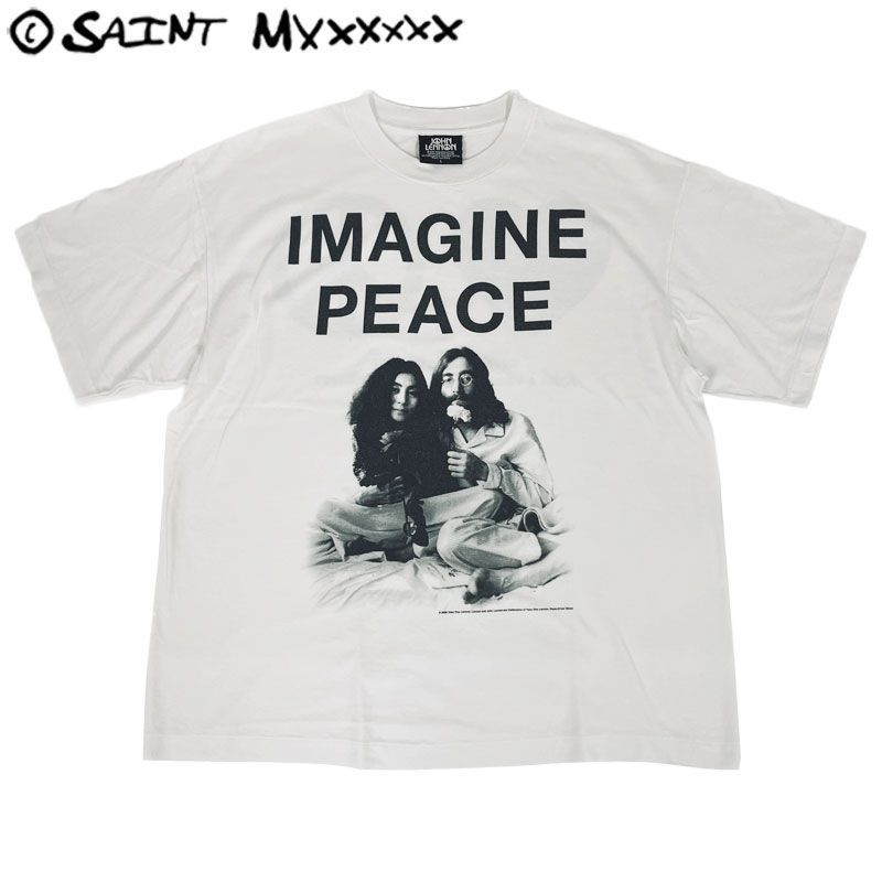 【中古】SAINT MICHAEL セントマイケル JOHN LENNON SS T-SHIRT プリントTシャツ 半袖 ホワイト系 白 Lサイズ IMAGINE PEACE ジョンレノン SAINT MXXXXXX 20,880円
